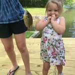 image for My 3 year old daughter caught her first fish today.
