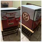 image for My son wanted a $400 Juggernog mini fridge online. I convinced him to let his grandpa make one. This is the result.