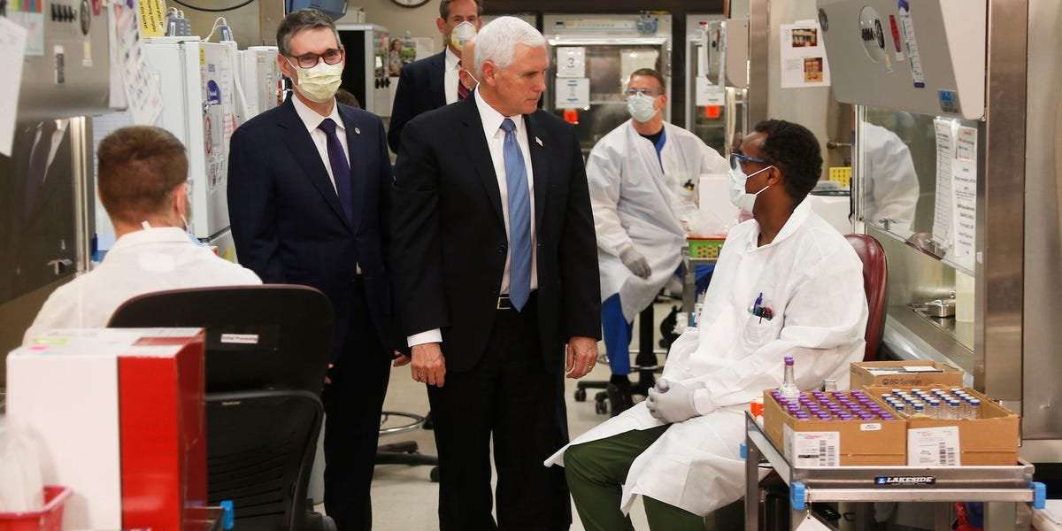 image for Pence threatened to punish the reporter who proved his office ignored the rule that he needed a mask to visit the Mayo Clinic