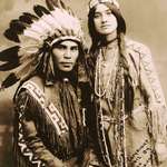 image for A very handsome Native North American couple, Situwuka and Katkwachsnea, 1912