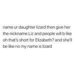image for SLPT Name your daughter Lizard