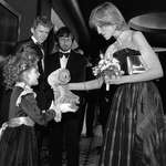 image for 7 Year-Old Drew Barrymore Giving Princess Diana An E.T. Doll.