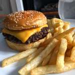image for [homemade] cheeseburger n fries