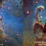 image for The Pillars of Creation: My image compared to Hubble's