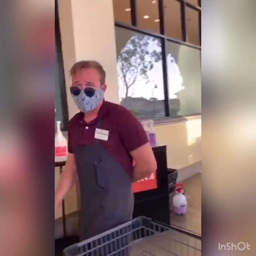 image for Karen upset because she's not allowed to shop without a mask, despite other valid options : ActualPublicFreakouts