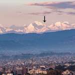 image for Mt. Everest visible from Kathmandu, Nepal for first time in living memory
