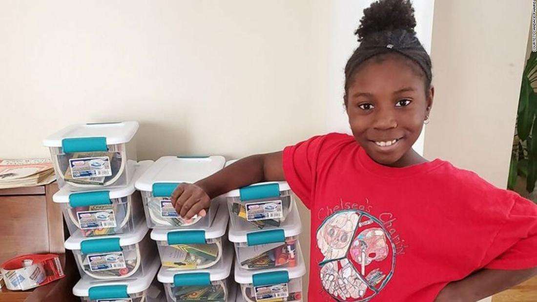 image for A 10-year-old girl has sent more than 1,500 art kits to kids in foster care and homeless shelters during the coronavirus pandemic
