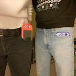 image for Women’s pockets can fit less then half of a Switch lite, whereas men’s pockets can fit a whole Switch.