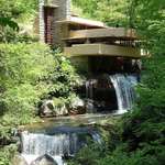 image for This is Fallingwater, a modern house designed by Frank Lloyd Wright in 1935.