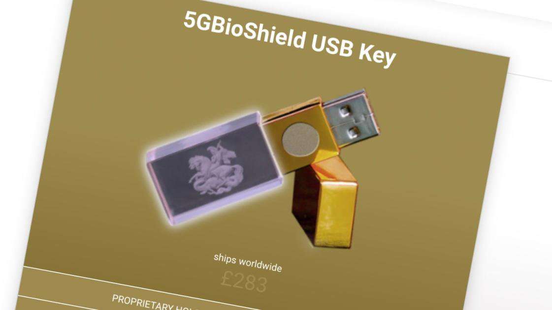 image for $350 USB Stick That Claims to Block 5G Is Actually a $6 Generic Thumb Drive