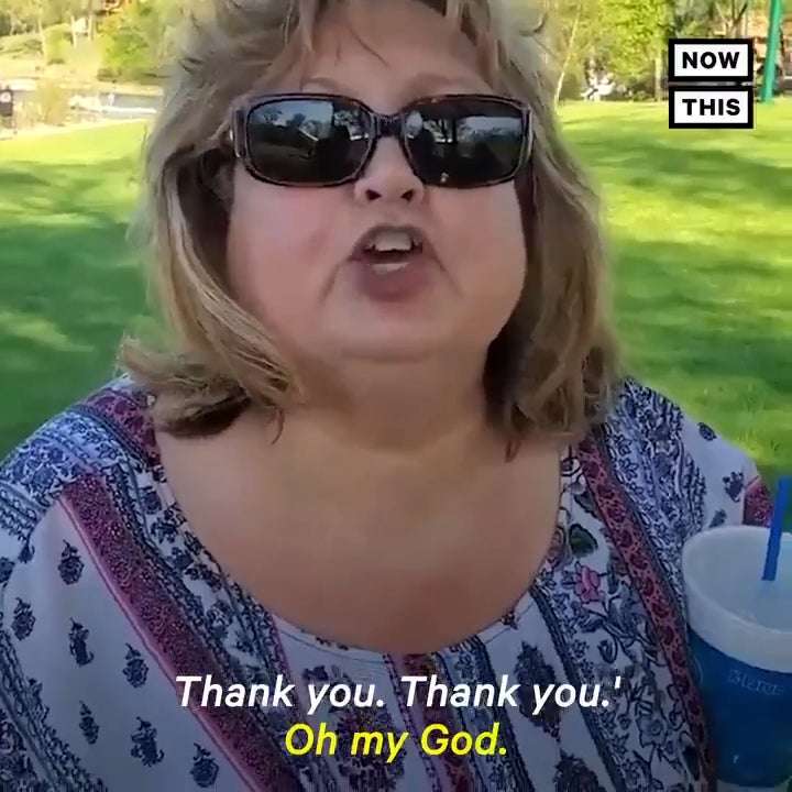image for Racist Karen harassing Puerto Rican family at park because she doesn't like their music : iamatotalpieceofshit