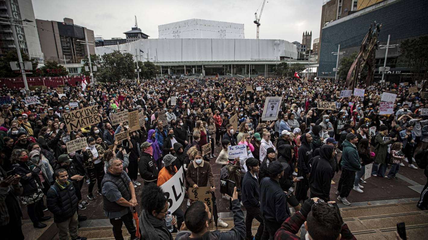 image for Black Lives Matter marches: Thousands of Kiwis peacefully protest against racism