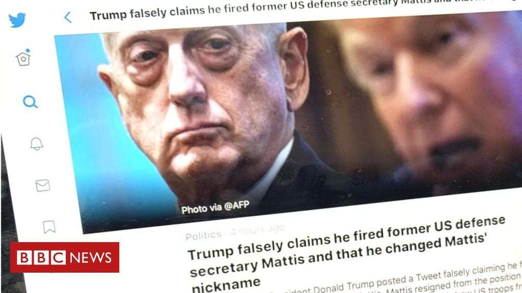 image for Twitter accuses President Trump of making 'false claims'