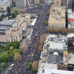 image for Massive protest at Parliament house. I hope they stay safe.