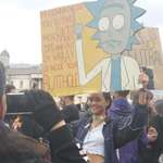 image for Seen at the protest in London today