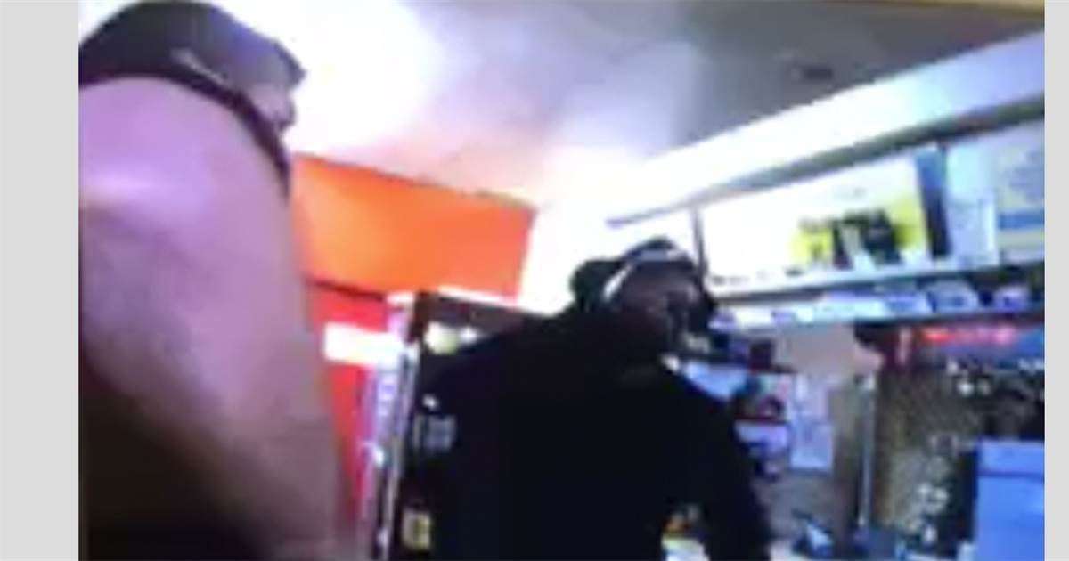 image for Bodycam video shows officer punching Alabama store owner who called 911 to report robbery