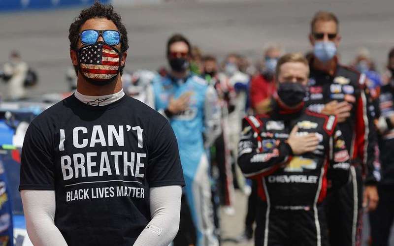 image for Bubba Wallace wants NASCAR to ban the Confederate flag