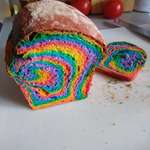 image for My wife and daughters made Rainbow Sourdough today, and I am just so proud that I had to share it!