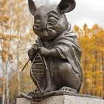 image for In Russia, there is a statue of a mouse knitting DNA, honoring their contribution to science