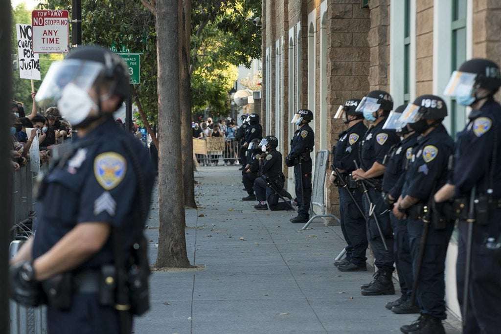 image for Officer who knelt with George Floyd protesters accused of insubordination a day later – The San Francisco Examiner