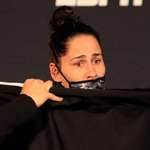 image for My photo of the look on Jessica Eye's face as she misses weight. It was hard to watch