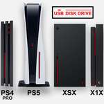 image for Size of PS5 next to other consoles (Source: Eurogamer)
