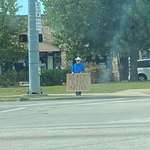 image for Lone Woke Cowboy in Allen, TX for the last two weeks. Bless him.