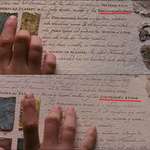 image for The first harry potter film has two different names: in Europe it's called Harry Potter and the Philosopher's Stone (2001), and in America it's called Harry Potter and the Sorcerer's Stone. Depending on which version, Hermione is reading about a different stone.