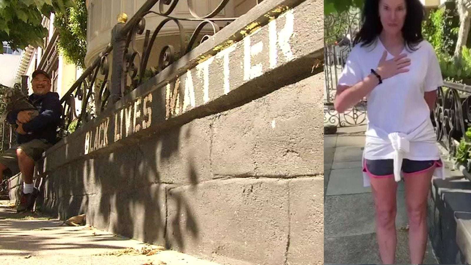image for 'I am deeply sorry': Woman who called police on San Francisco man stenciling 'Black Lives Matter' on his property apologizes