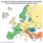 image for Europe by internet speed