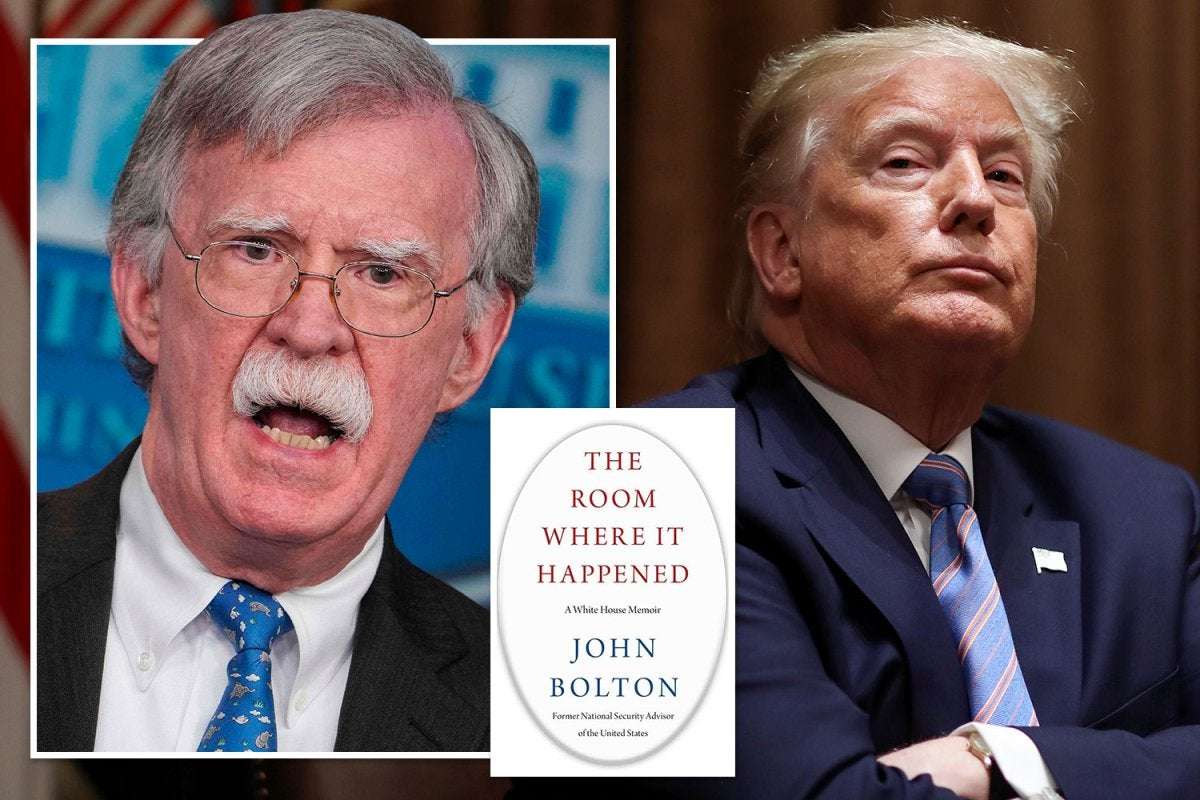 image for Trump says John Bolton will have a ‘strong criminal problem’ if he publishes tell-all book as EVERY chat is classified