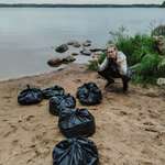 image for This week my friends cleaned the local beach from garbage. I am very proud of them. Hi from Russia.