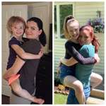 image for My Wife and Daughter recreating a picture we took the day our daughter moved in for Foster Care vs today, five years later, two years post Adoption!