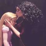 image for In Tangled(2010) Mother Gothel says “I love you the most” , while kissing Rapunzel's HAIR instead of her forehead.