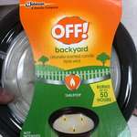 image for Off! Citronella candle not intended to repel mosquitos