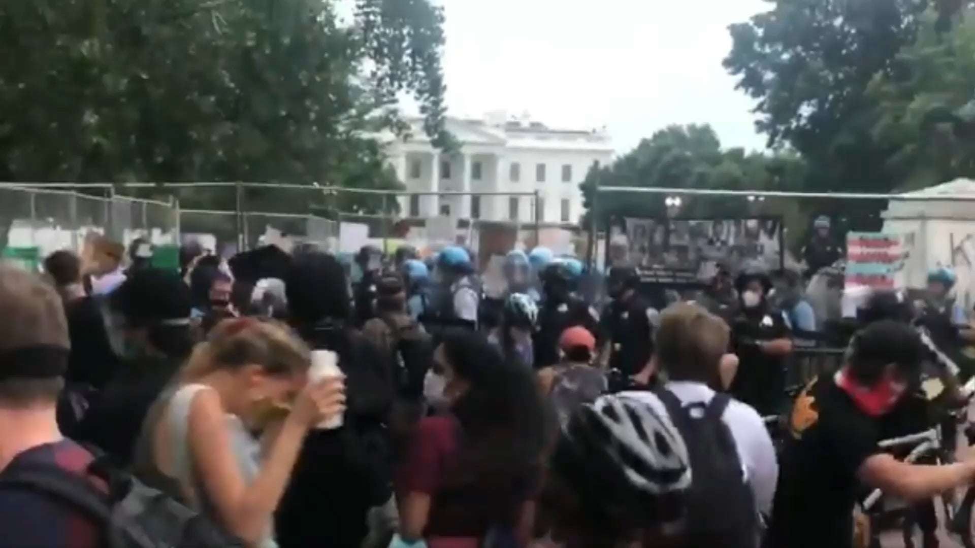 image for Police stop protesters tearing down Andrew Jackson statue : ActualPublicFreakouts