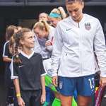 image for How this little girl looks at Alex Morgan