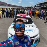 image for Bubba Wallace, NASCAR's only black driver, with other teams after a noose was found in his garage