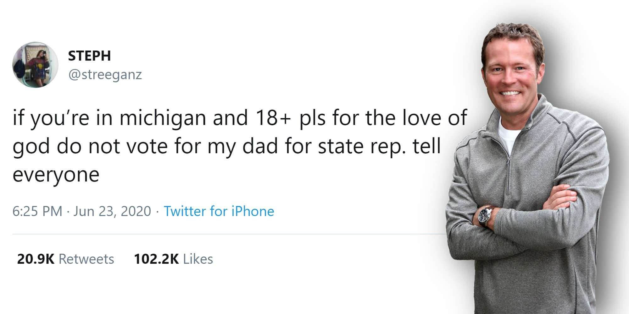 image for Daughter of Michigan Republican urges people to vote against her dad