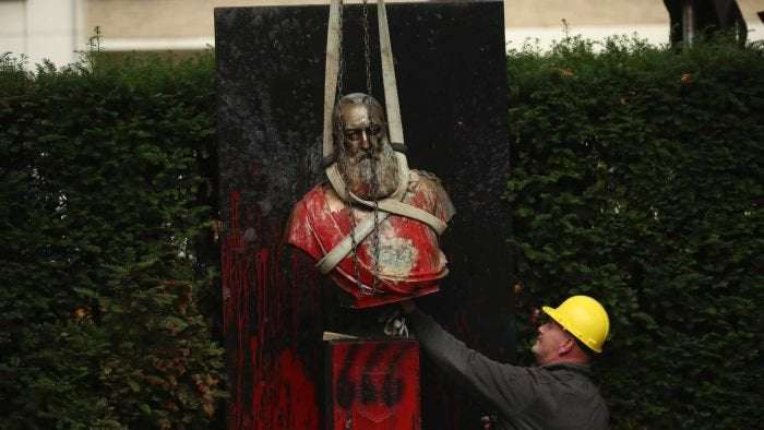 image for Belgium removes statue of King Leopold II in wake of Black Lives Matter movement