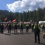 image for Lakota tribe members blocking the road to Mount Rushmore