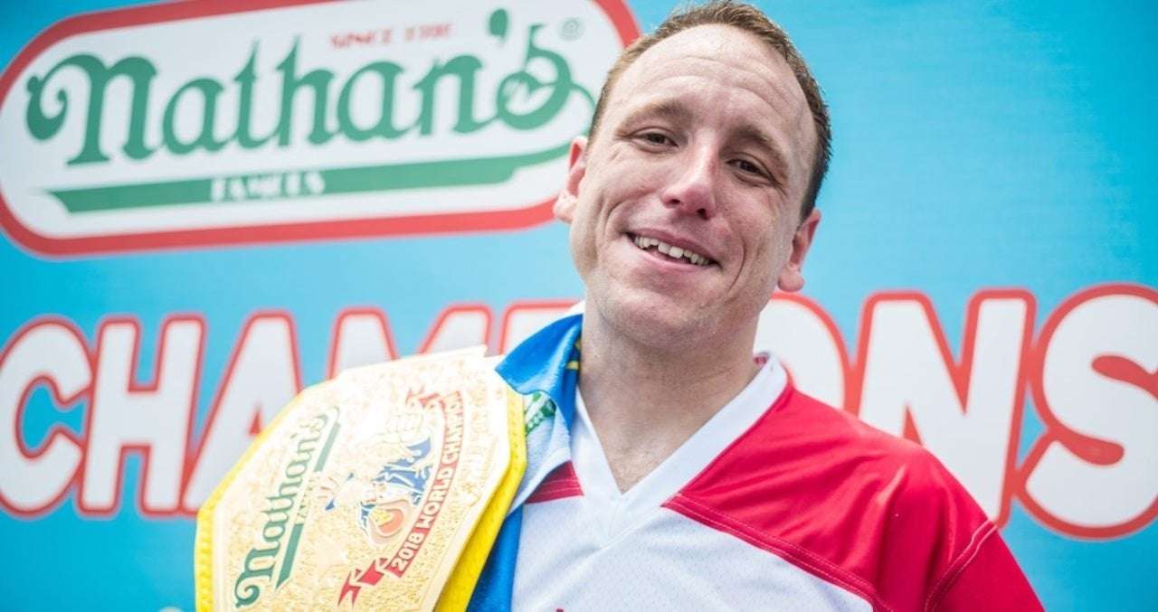 image for Joey Chestnut Wins Men's Nathan’s Famous Hot Dog Eating Contest Title