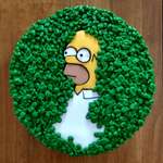 image for [Homemade] Homer Simpson Cake