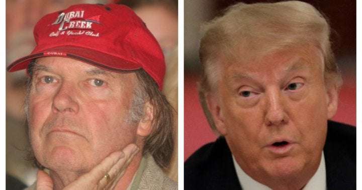 image for Neil Young writes Trump open letter after U.S. president continues to use his music