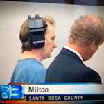 image for What is this thing on this serial killers head while he was in court?
