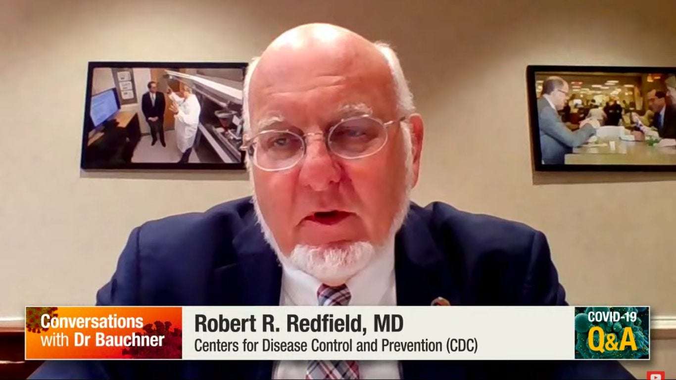 image for CDC director: U.S. could get coronavirus "under control" in 4–8 weeks if all wear masks