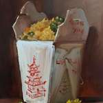 image for “Fried Rice” oil painting, me, 2019
