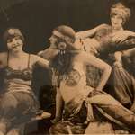 image for This is an amazing photo. My Great Grandma (second from right) and her sister (far left) as actresses in a silent movie in the 1920s