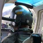 image for Flew in a helicopter for the first time at work, the pilot’s helmet wasn’t calming