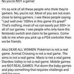 image for You're not *real* gamers